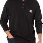 Carhartt Men's Loose Fit Heavyweight Long-Sleeve Pocket Henley T-Shirt